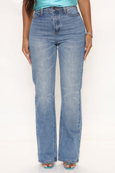 Vintage Vibes Slouch Straight Leg Jeans - Vintage Blue Wash Ins Street